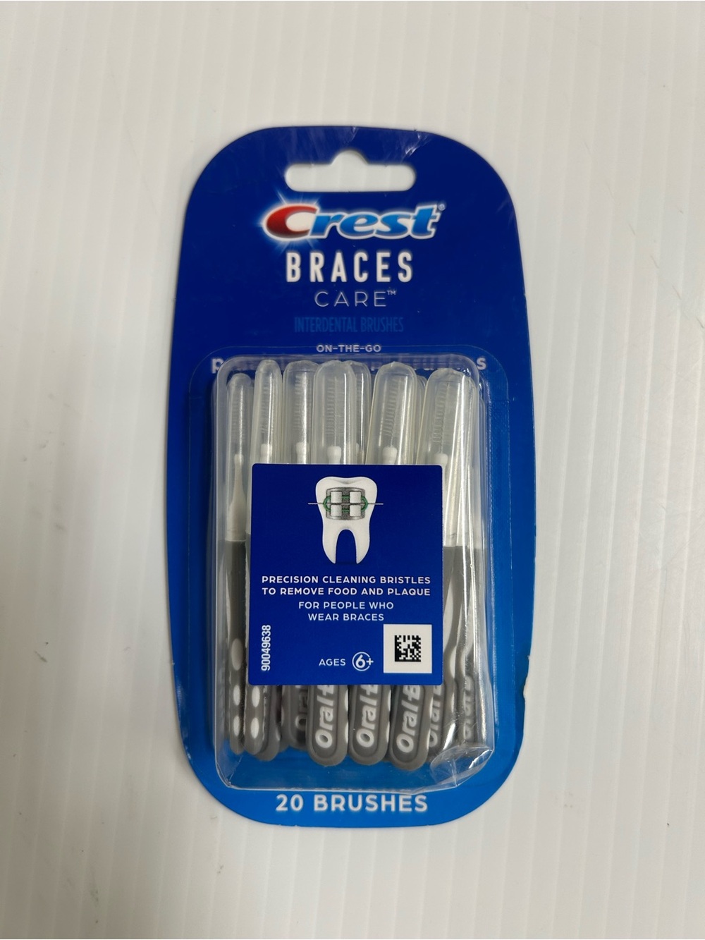 Crest Braces Care On-The-Go Precision Clean Brushes Ages 6+ New In Pkg